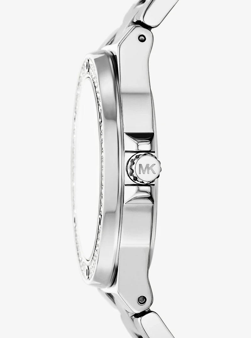 Lennox Pavé Silver-Tone Watch