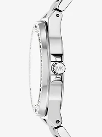 Lennox Pavé Silver-Tone Watch