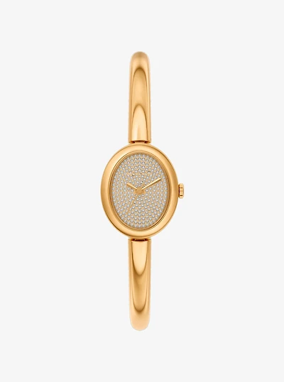 Petite Maude Gold-Tone Bangle Watch