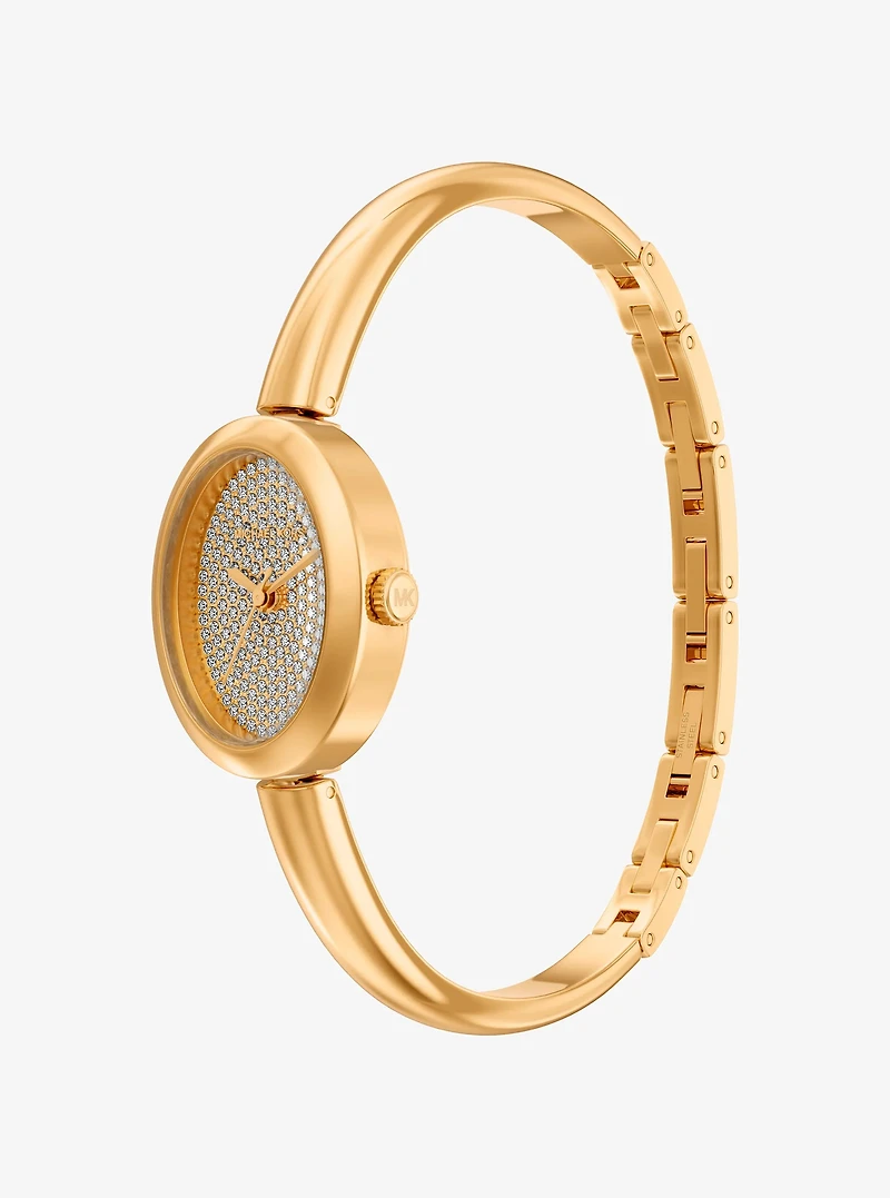 Petite Maude Gold-Tone Bangle Watch