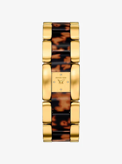 Petite Darrington Gold-Tone and Tortoiseshell Acetate Watch