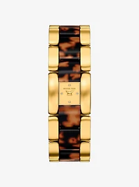 Petite Darrington Gold-Tone and Tortoiseshell Acetate Watch