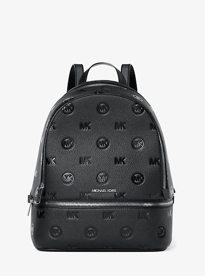 Rhea Medium Logo Debossed Backpack
