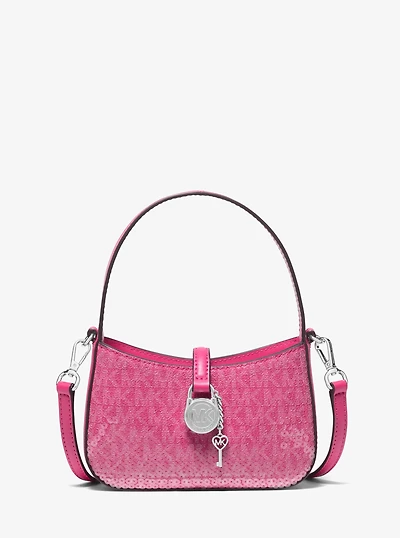 Lyra Extra-Small Signature Logo Crossbody Bag