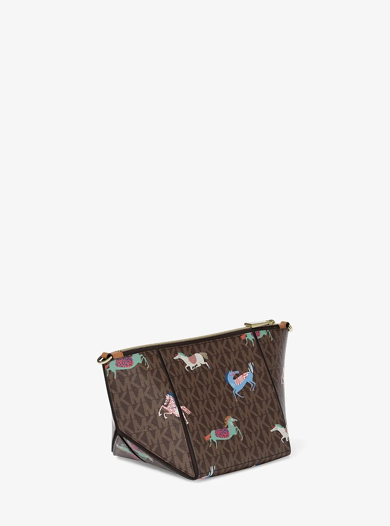 Jordi Small Signature Logo Convertible Crossbody Bag