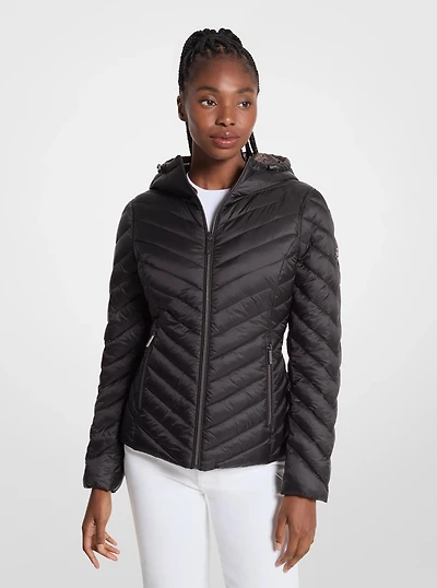 chevron logo nylon réversible