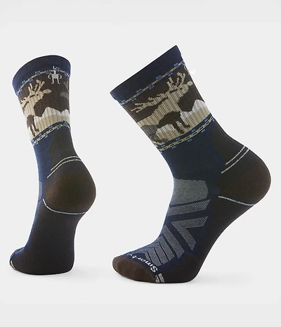 TNF X Smartwool HiKE Light Cushion Mountain Moose Crew Socks