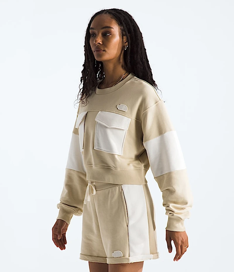 Women’s Terry Oversized Cropped Crew
