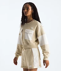 Women’s Terry Oversized Cropped Crew