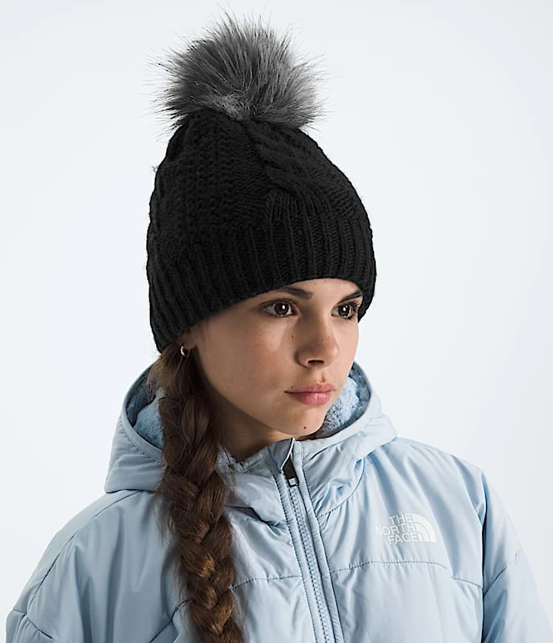 Kids’ Lined Oh Mega Fur Pom Beanie