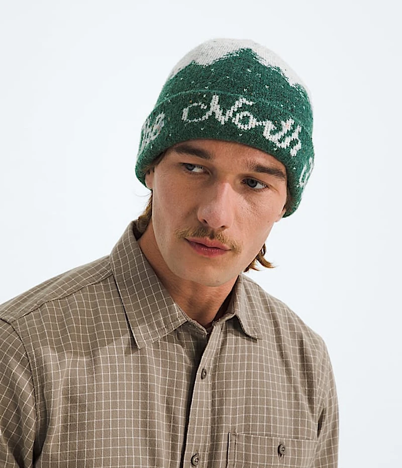 Cabin Mountainscape Beanie