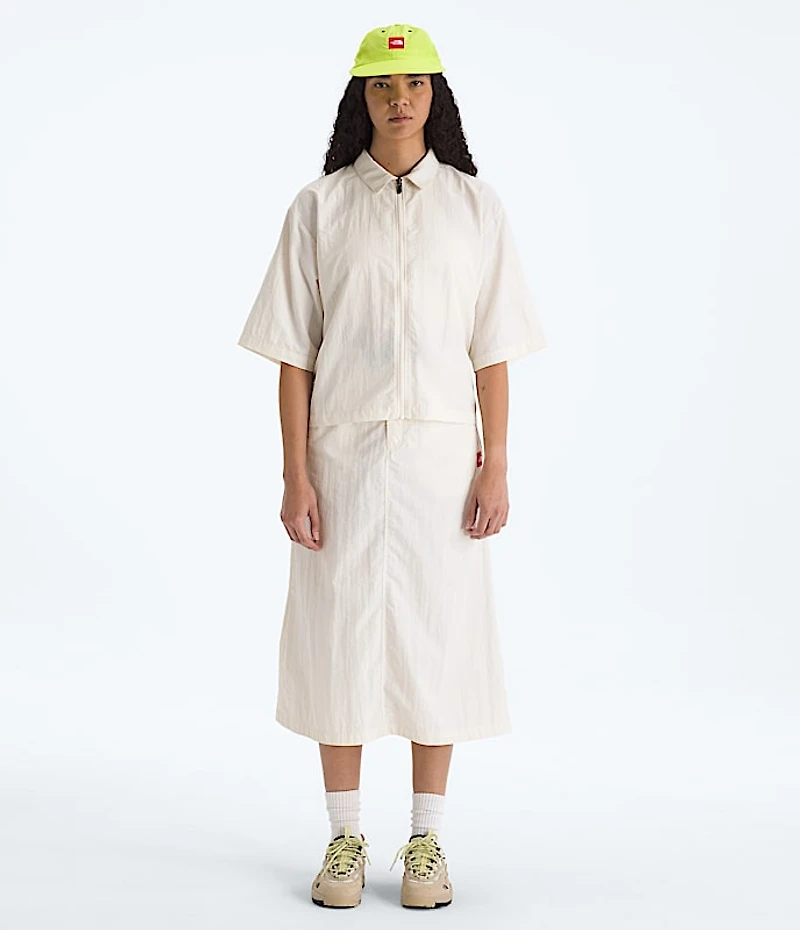 Women’s TNF™ Red Box Nylon Short-Sleeve Shirt