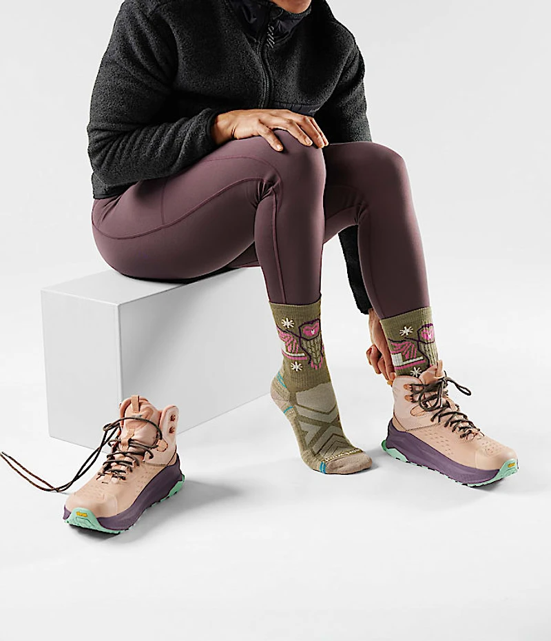 TNF X Smartwool Women's HIKE Light Cushion Hoo Who Crew Socks