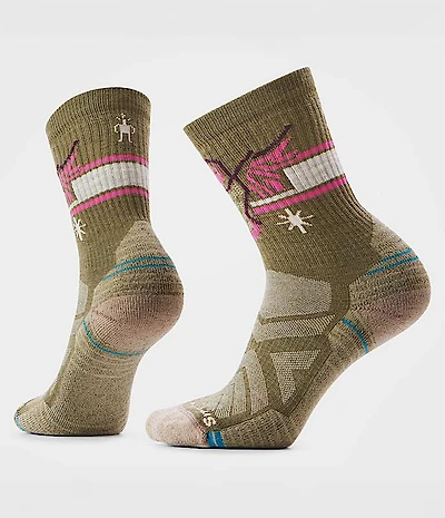 TNF X Smartwool Women's HIKE Light Cushion Hoo Who Crew Socks