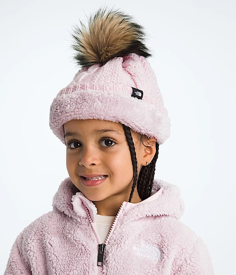 Kids’ Lined Oh Mega Fur Pom Beanie