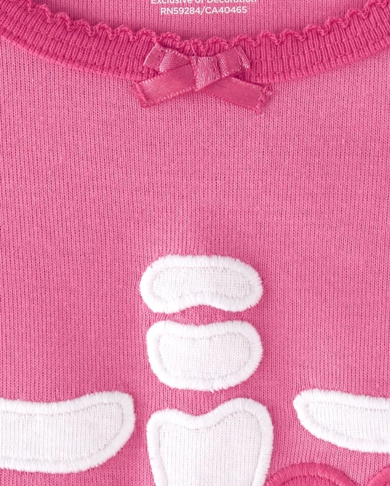Pyjamas 2 pièces en coton pour filles, motif squelette familial assorti