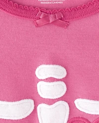 Pyjamas 2 pièces en coton pour filles, motif squelette familial assorti