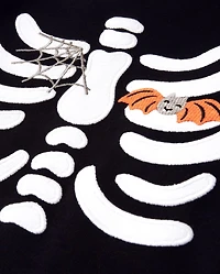 Boys Matching Family Skeleton Cotton 2-Piece Pajamas