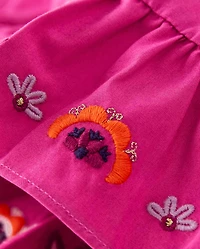 Jupe-short Fille Floral Ruffle - Summer Sunsets