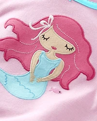 Girls Mermaid Cotton 2-Piece Pajamas - Gymmies