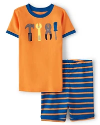 Boys Tools Cotton 2-Piece Pajamas - Gymmies