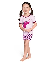 Girls Elephant Snug Fit Cotton Pajamas - Gymmies