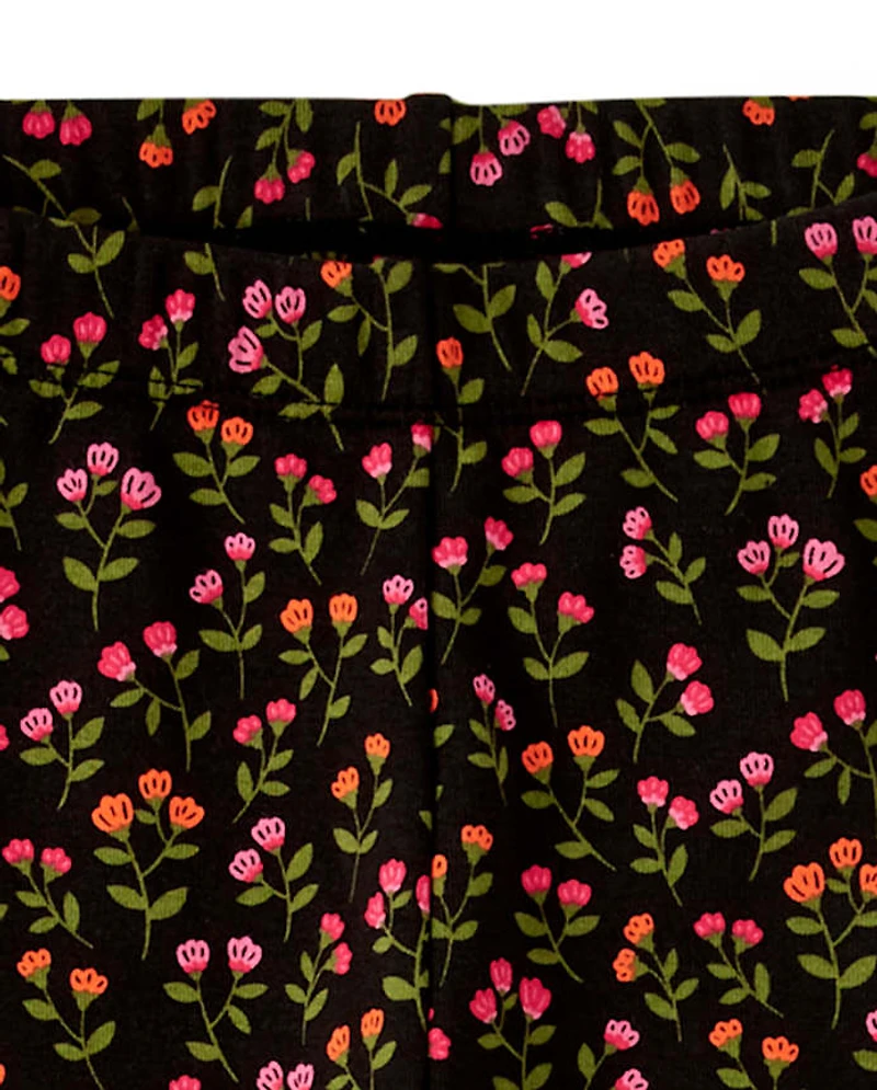 Girls Floral Leggings - Tree House