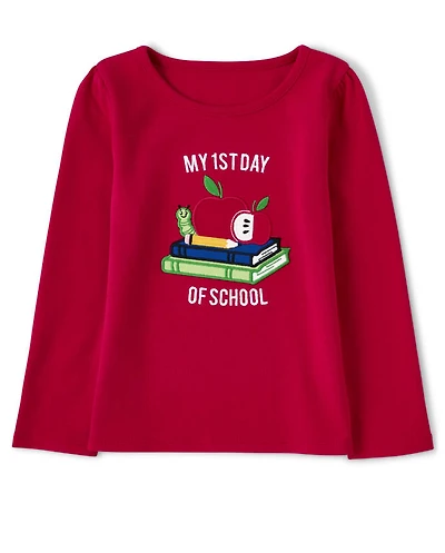 Girls Embroidered School Top - Teacher's Favorite