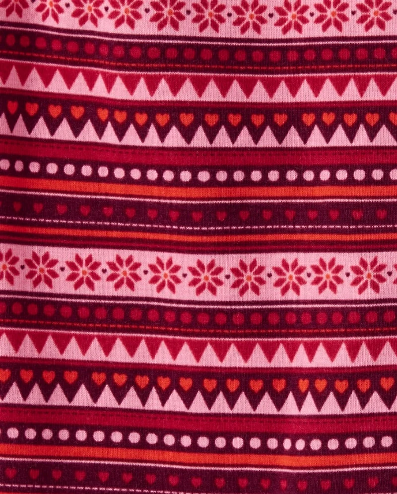 Girls Fairisle Leggings - Little Llamas