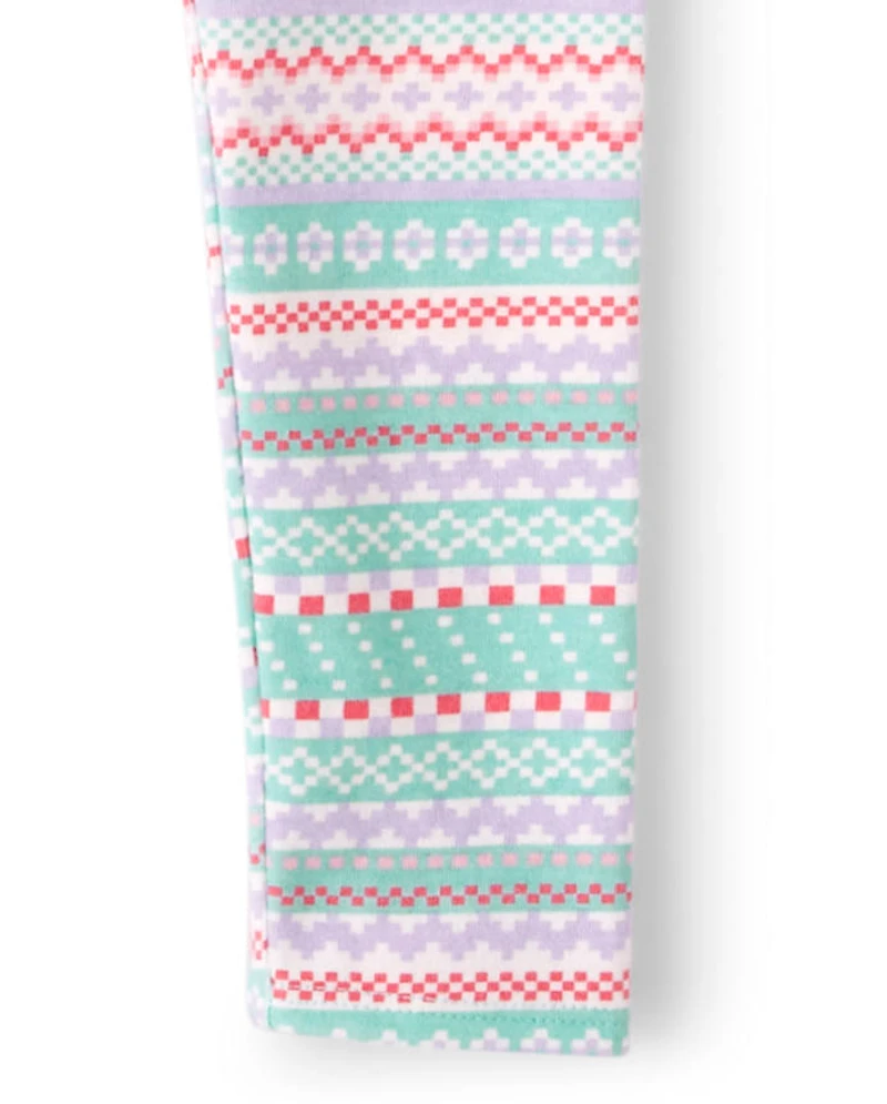 Leggings Fairisle pour fille - Polar Party