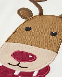 Haut brodé renne pour garçon – Reindeer Cheer