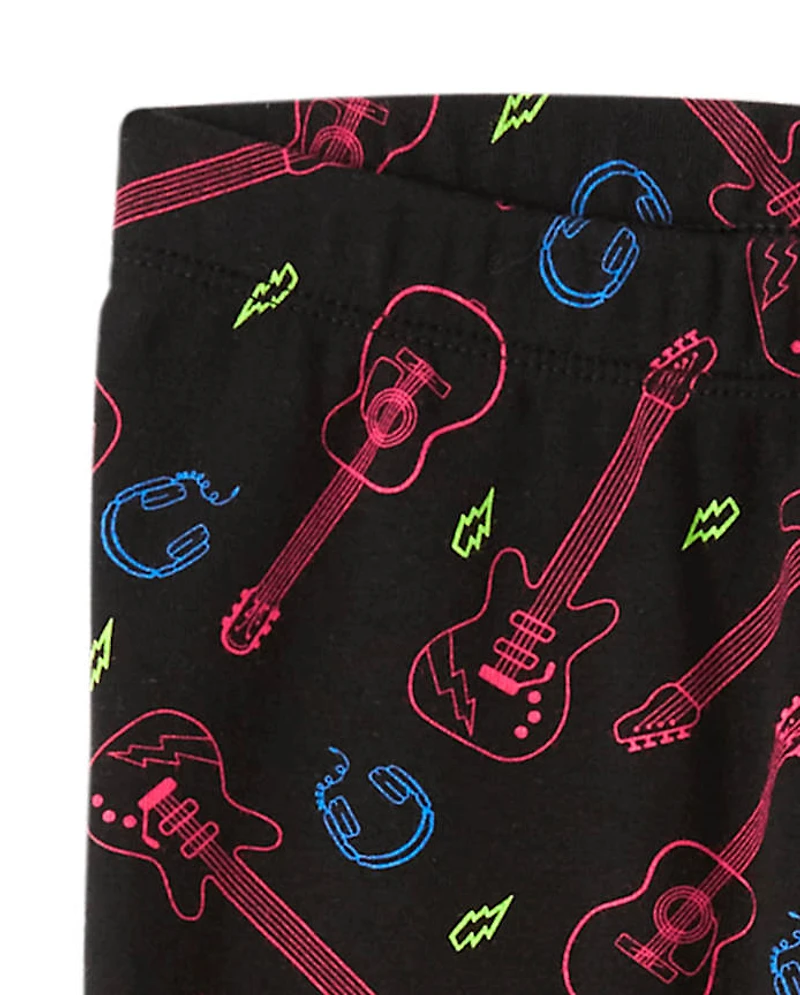 Girls Guitar Leggings - Rock Academy