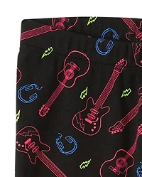 Girls Guitar Leggings - Rock Academy