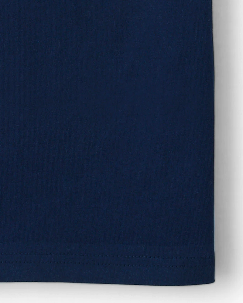 Boys Embroidered Skull Top - Aye Matey