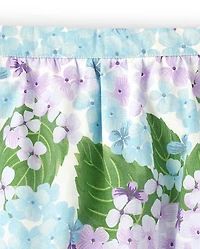 Girls Hydrangea Skort - Spring Blooms