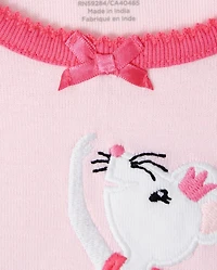 Girls Ballerina Snug Fit Cotton Pajamas - Gymmies