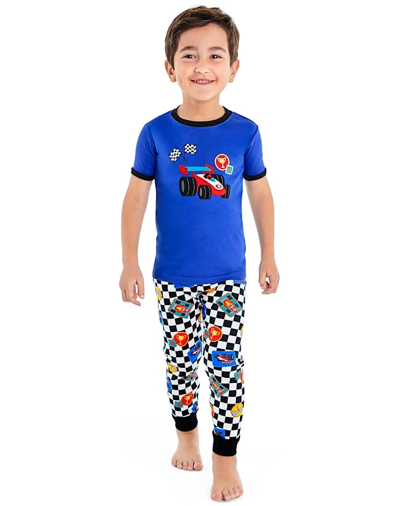 Boys Racecar Snug Fit Cotton Pajamas - Gymmies