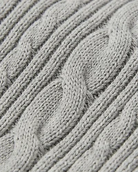 Boys Cable Knit Shawl Sweater