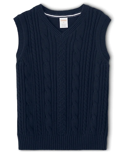 Gilet en tricot torsadé pour garçon - Uniforme