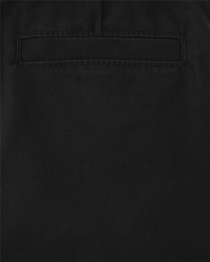 Boys Stain and Wrinkle-Resistant Belted Chino Shorts - Uniform