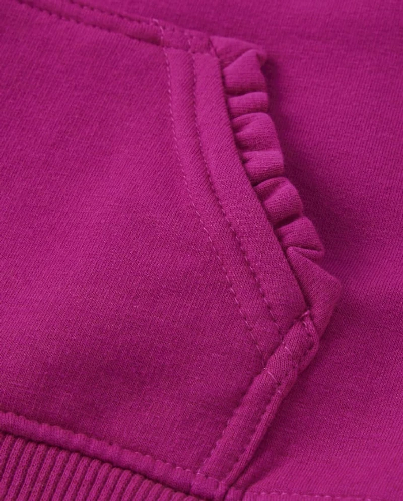 Sweat à capuche zippé pour fille