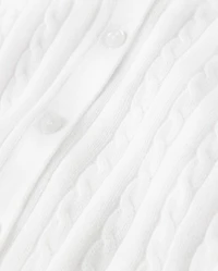 Girls Cable Knit Cardigan