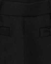 Girls Ponte Bow Jeggings