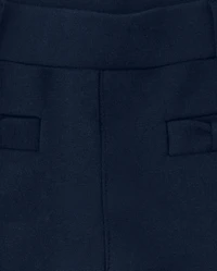 Girls Ponte Bow Jeggings