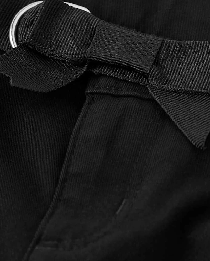 Girls Stain and Wrinkle-Resistant Belted Chino Shorts - Uniform