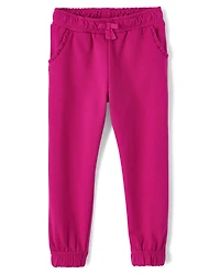 Girls Fleece Jogger Pants