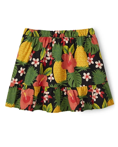 Jupe-short Fille Pineapple Ruffle - Punch