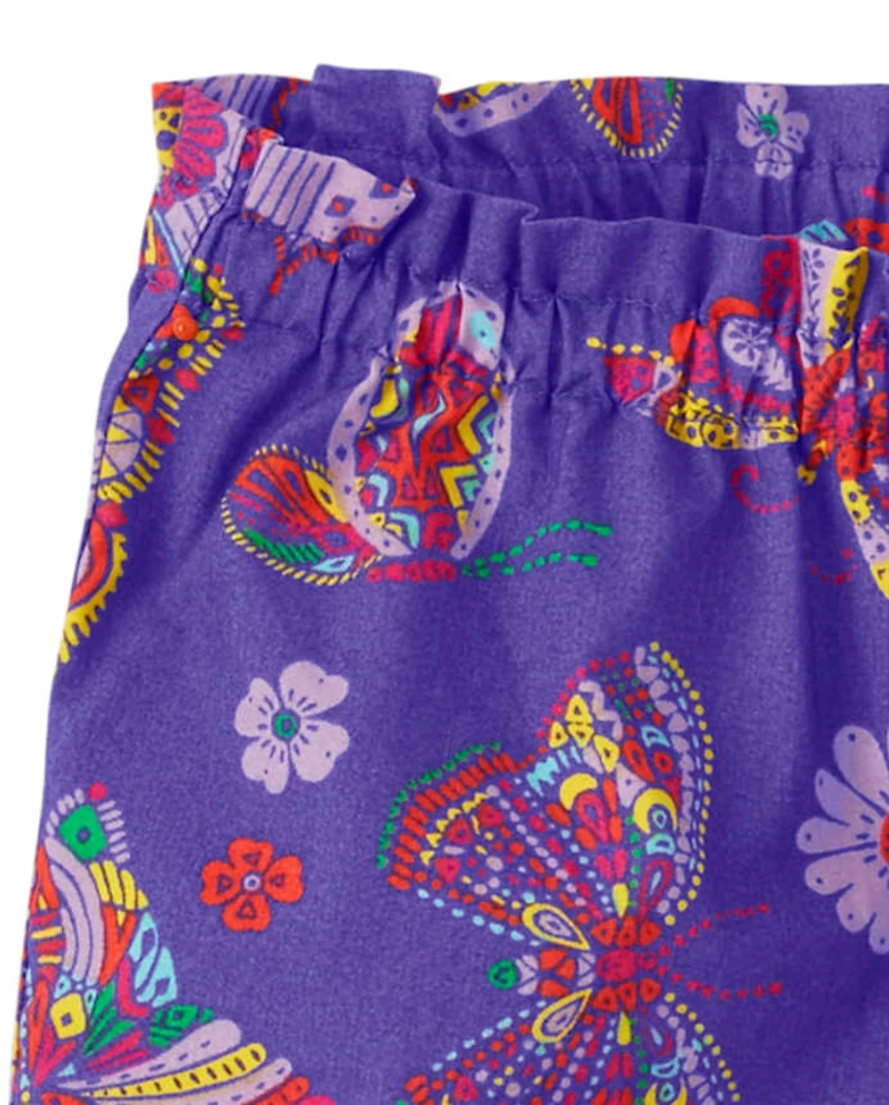Short à volants rayé pour fille - Festival de musique