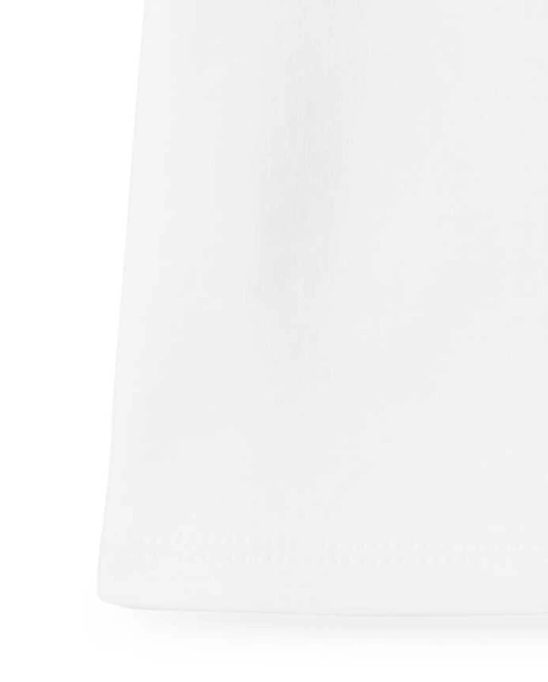 Girls Embroidered Peace Ruffle Top - Music Festival