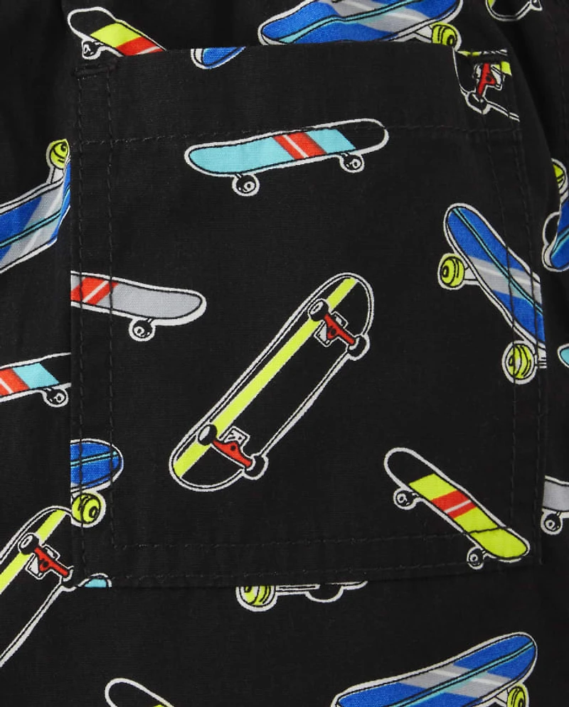 Short de skateboard à enfiler pour garçon - Stunt Master